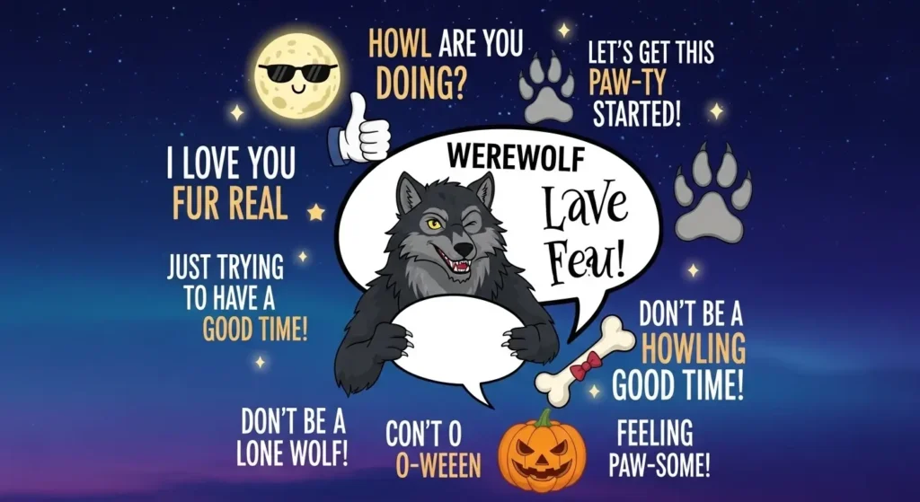 Best Werewolf Puns for Social Media Captions