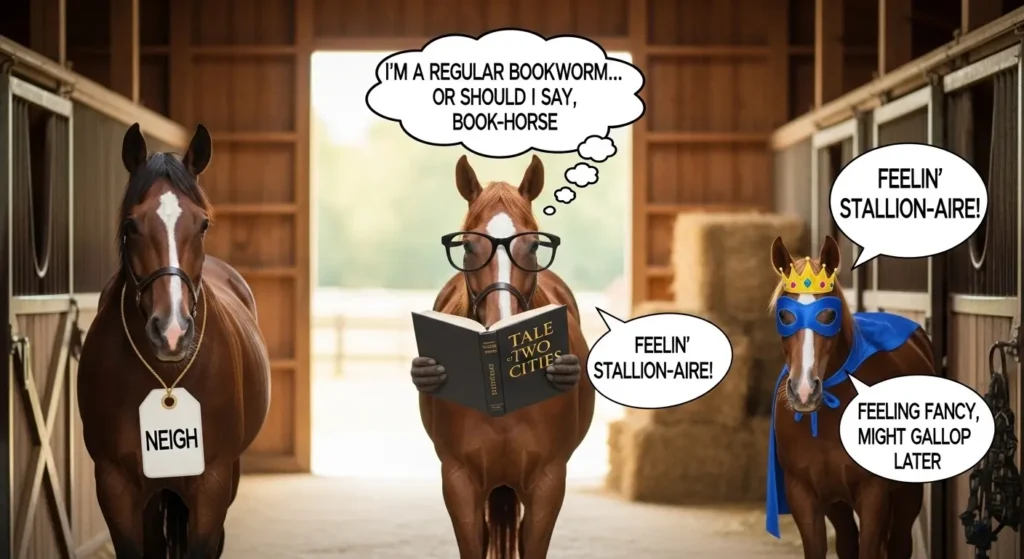 Clever Horse Puns for Social Media Posts