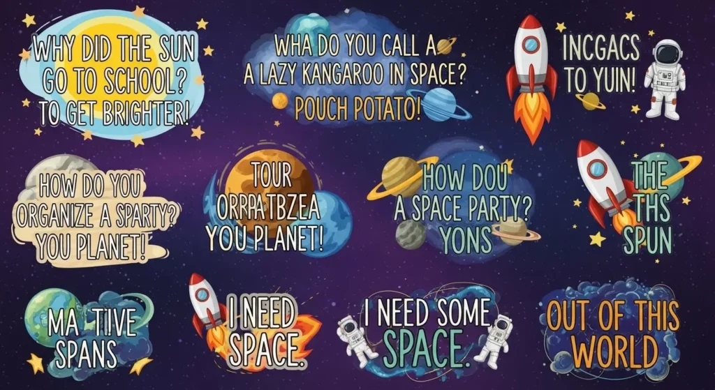 Clever Space Puns for Social Media 