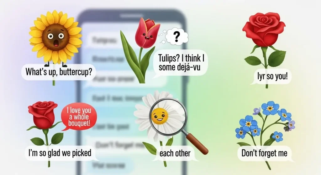 Cute Flower Puns for Text Messages