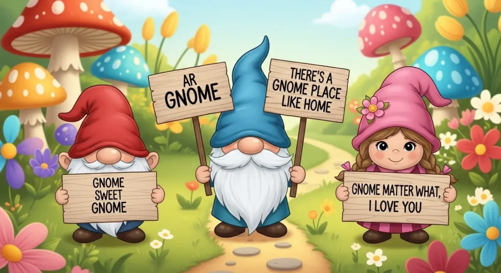 Cute Gnome Puns for Kids and Family Fun