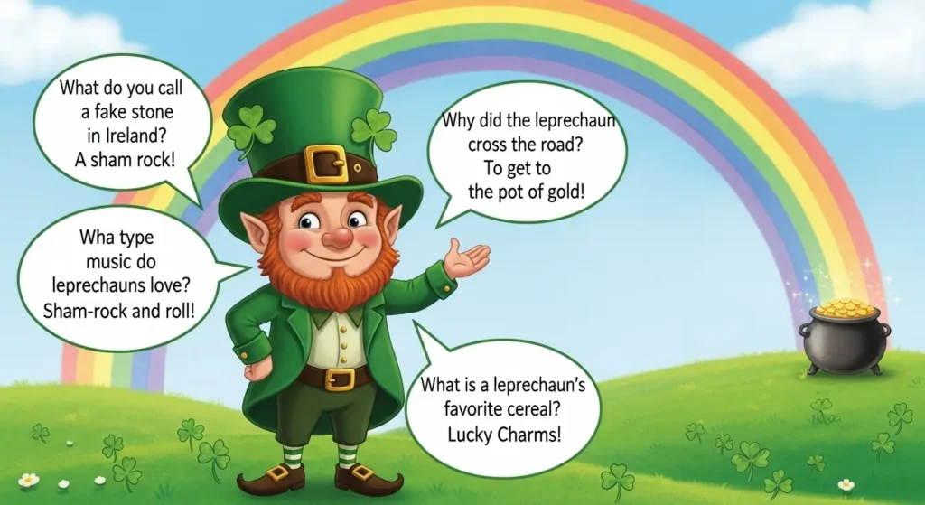 Cute Leprechaun Puns for Kids