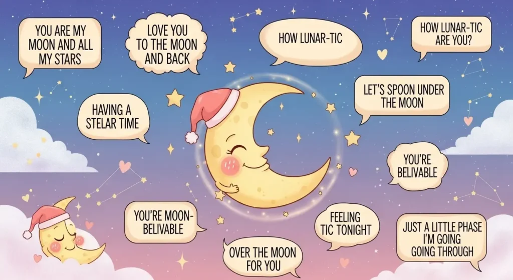  Cute Moon Puns for Sweet Vibes