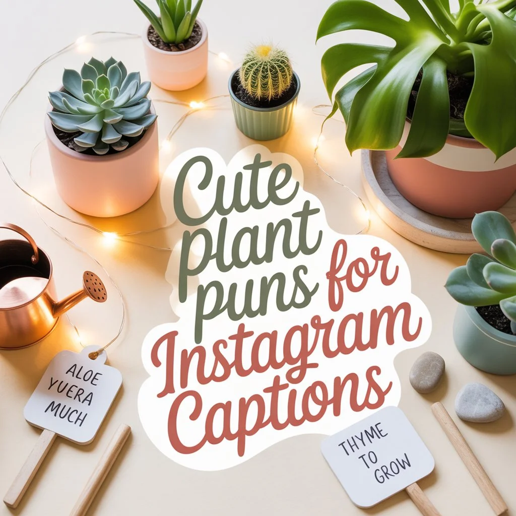Cute Plant Puns for Instagram Captions 