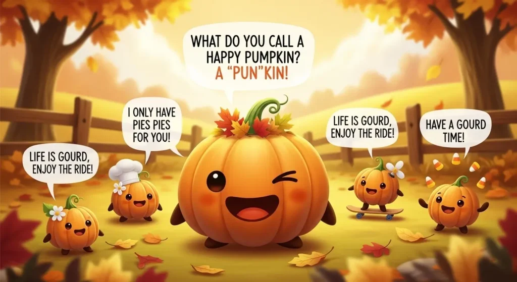 Cute Pumpkin Puns for Kids and Family