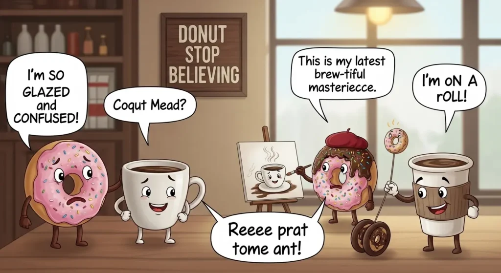 Donut Puns for Coffee