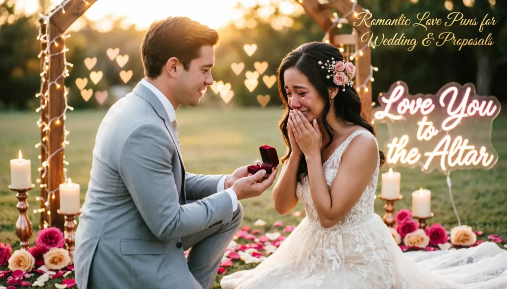 Romantic Love Puns for Wedding & Proposals