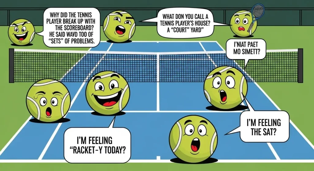 Tennis Jokes and Puns for Conversations