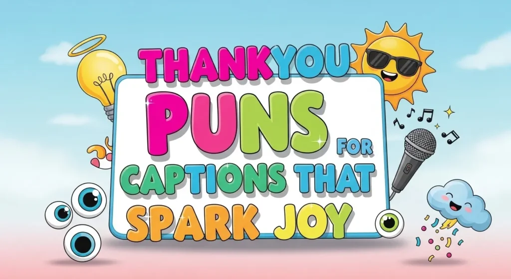 Thankyou Puns for Captions That Spark Joy