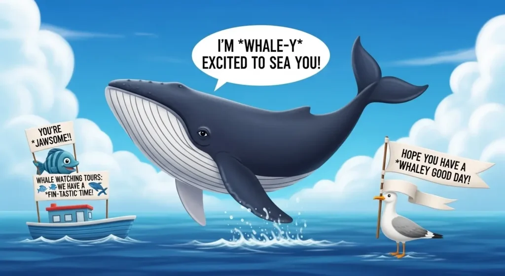 Whale Puns for Social Media Posts 