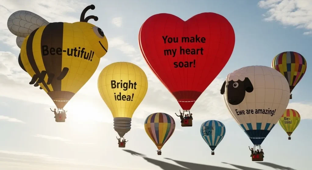 Cute Balloon Puns for Captions
