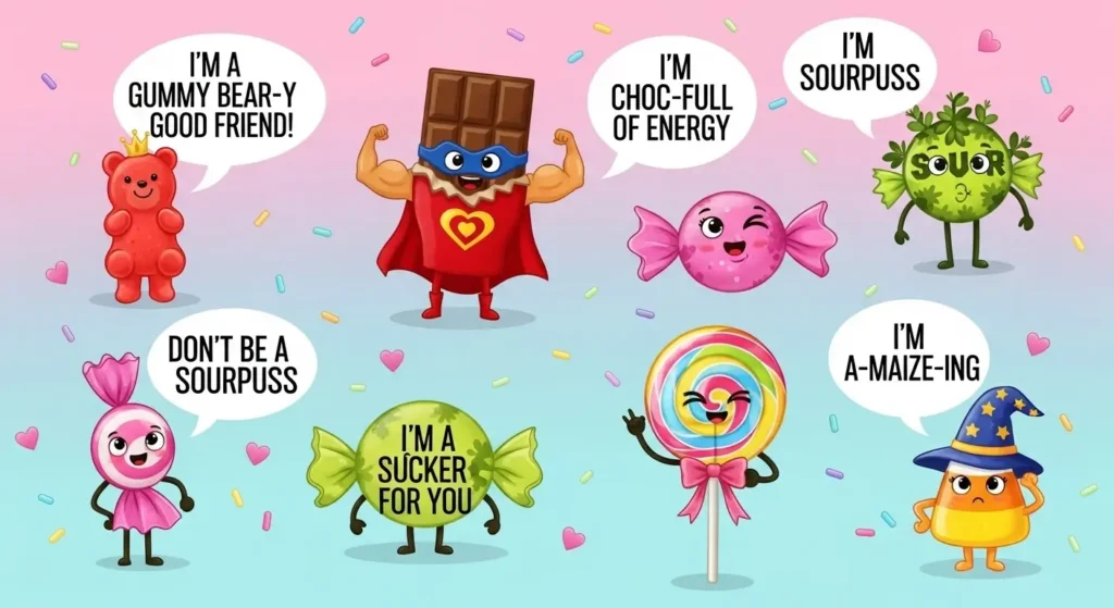 Cute Candy Puns for Kids