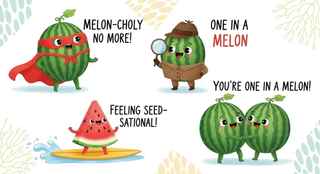 Cute Watermelon Puns for Kids