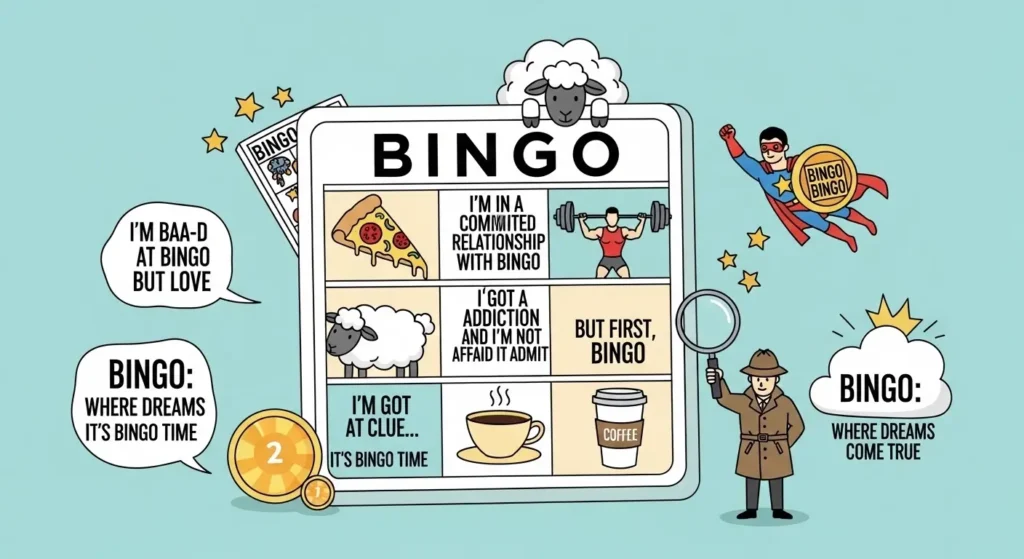 Funny Bingo Puns for Captions