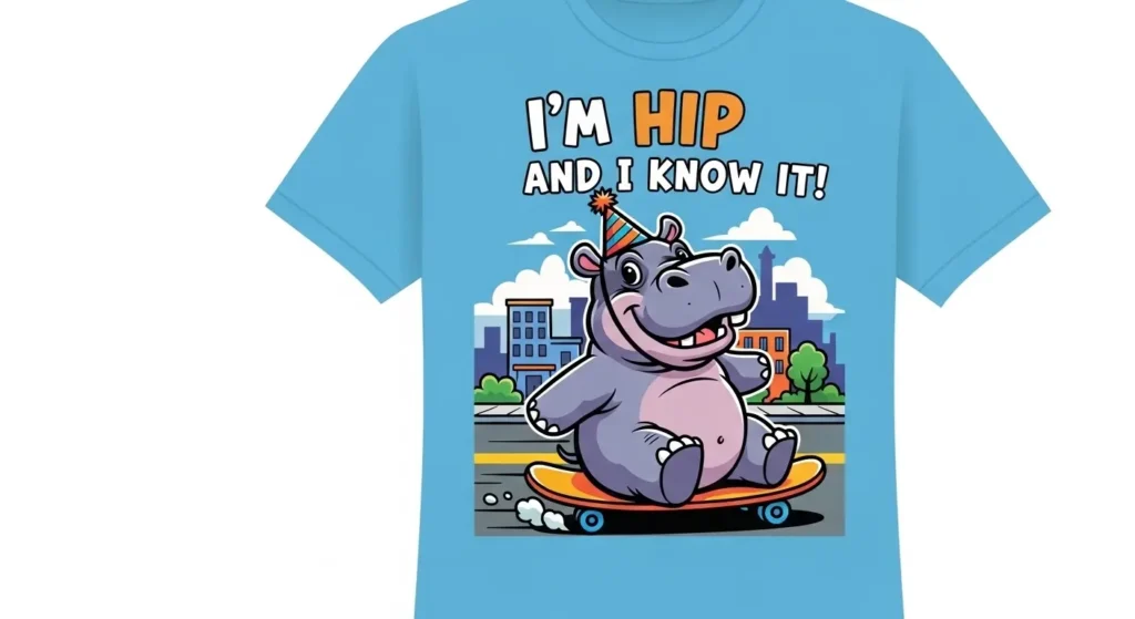 Hippo Puns for T-Shirts