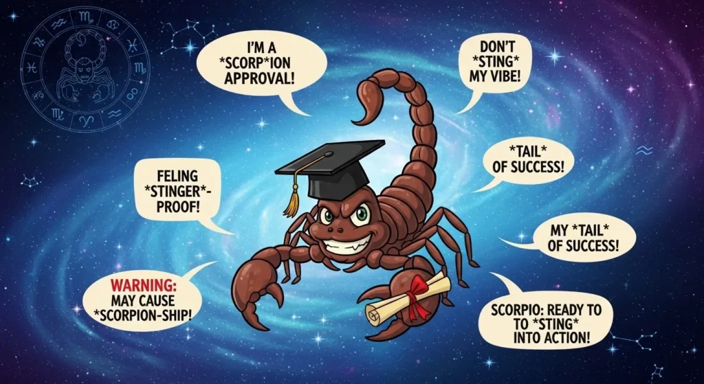 Scorpio Zodiac Scorpion Puns