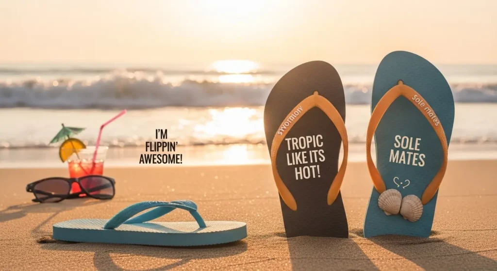 Aesthetic Flip Flop Puns