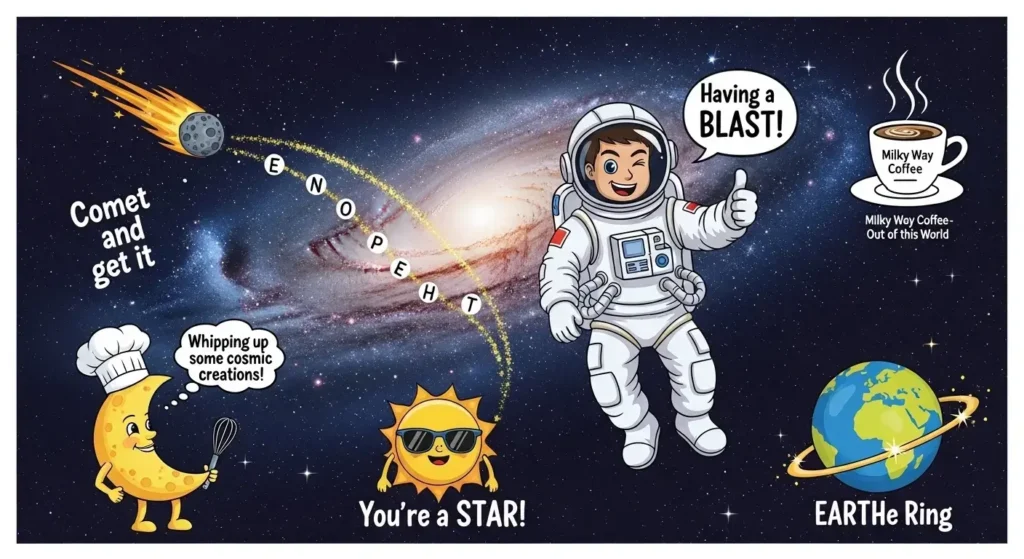 Clever Space Puns for Social Media
