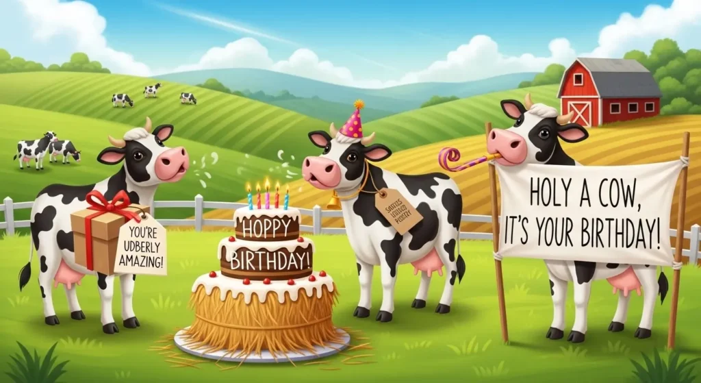 Cow Birthday Puns