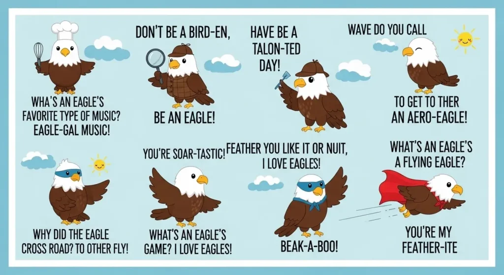 Cute Eagle Puns for Kids
