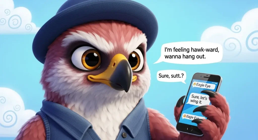 Cute Hawk Puns for Texts and Messages