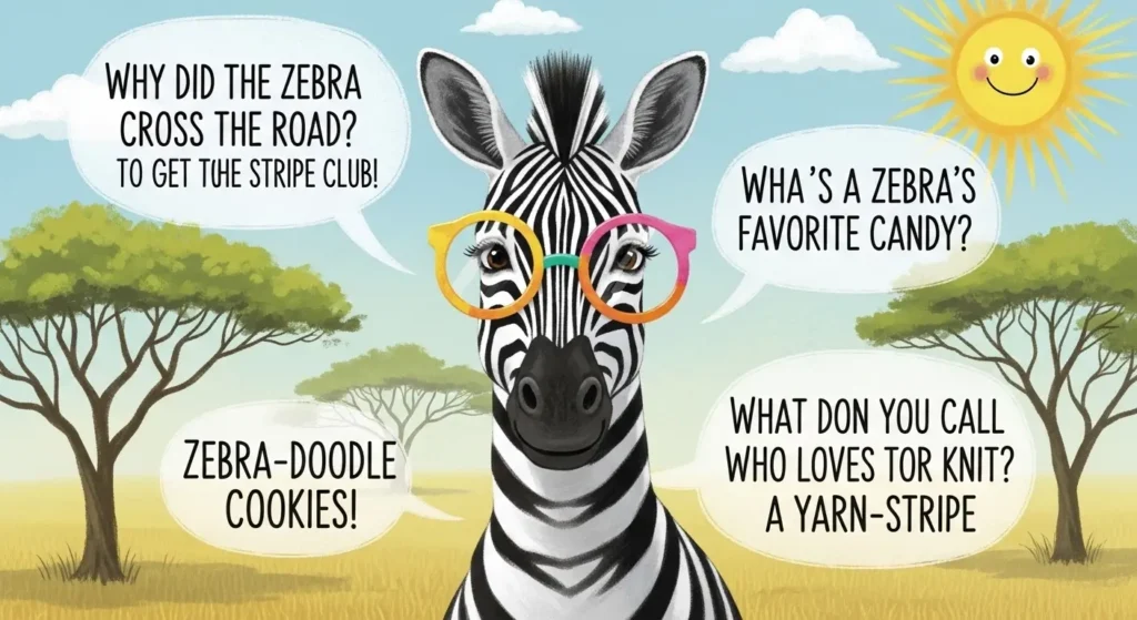 Cute Zebra Puns for Kids