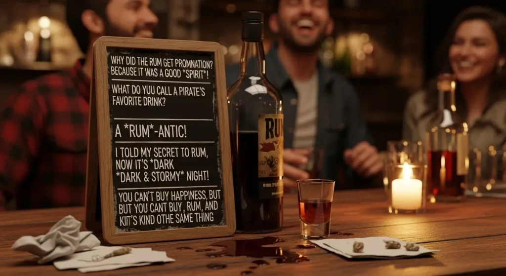 Dirty and Cheeky Rum Puns
