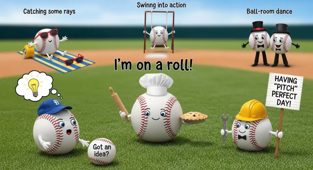 Funny Baseball Ball Puns