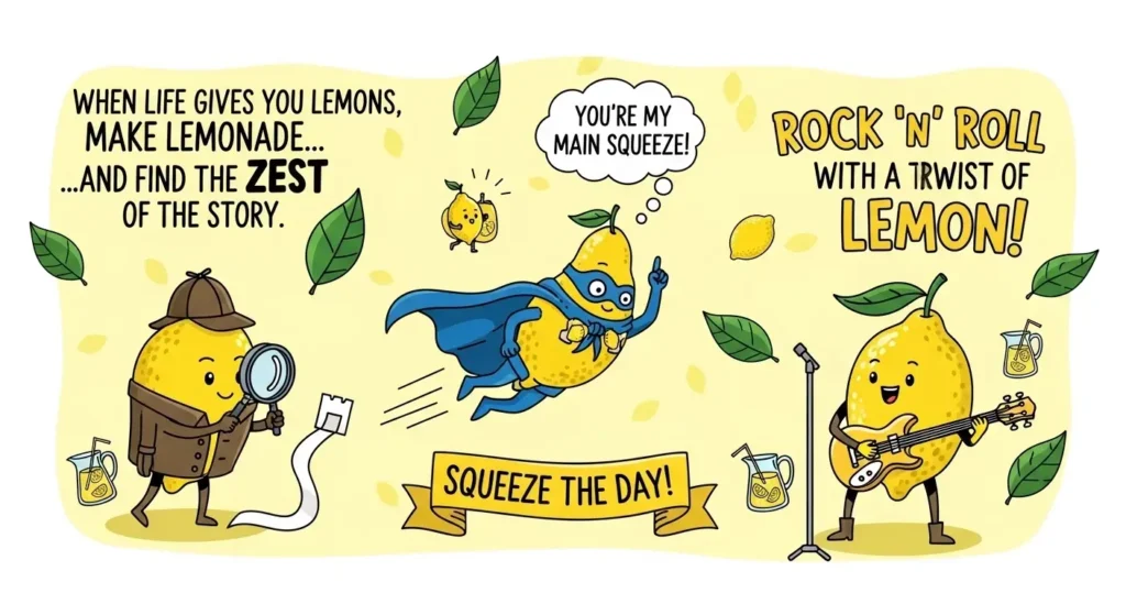 Funny Lemon Puns for Captions