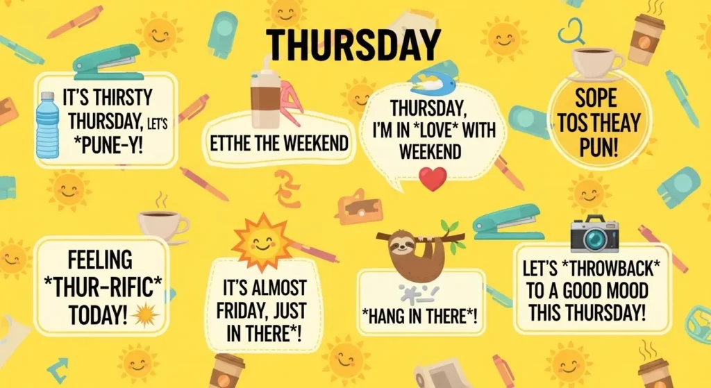 Funny Thursday Puns for Captions