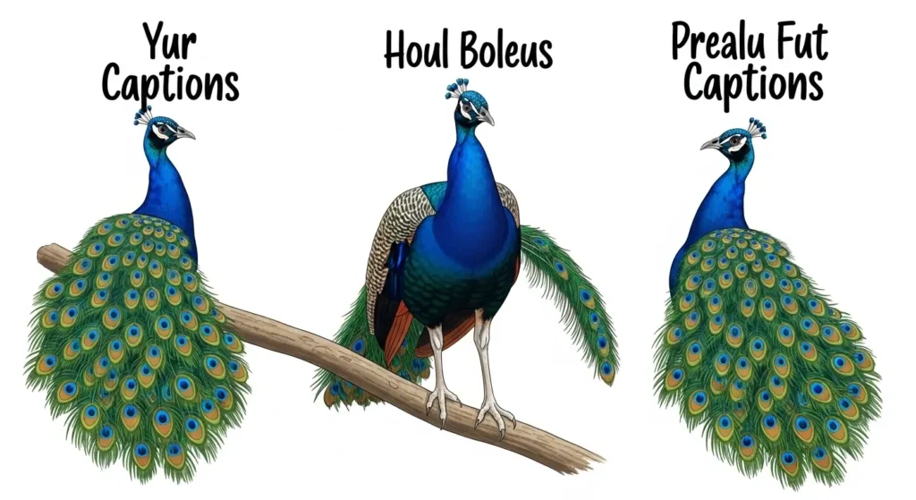 Peacock Puns for Captions