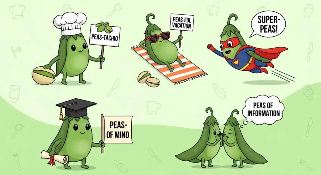 Peas Puns for Foodie Captions