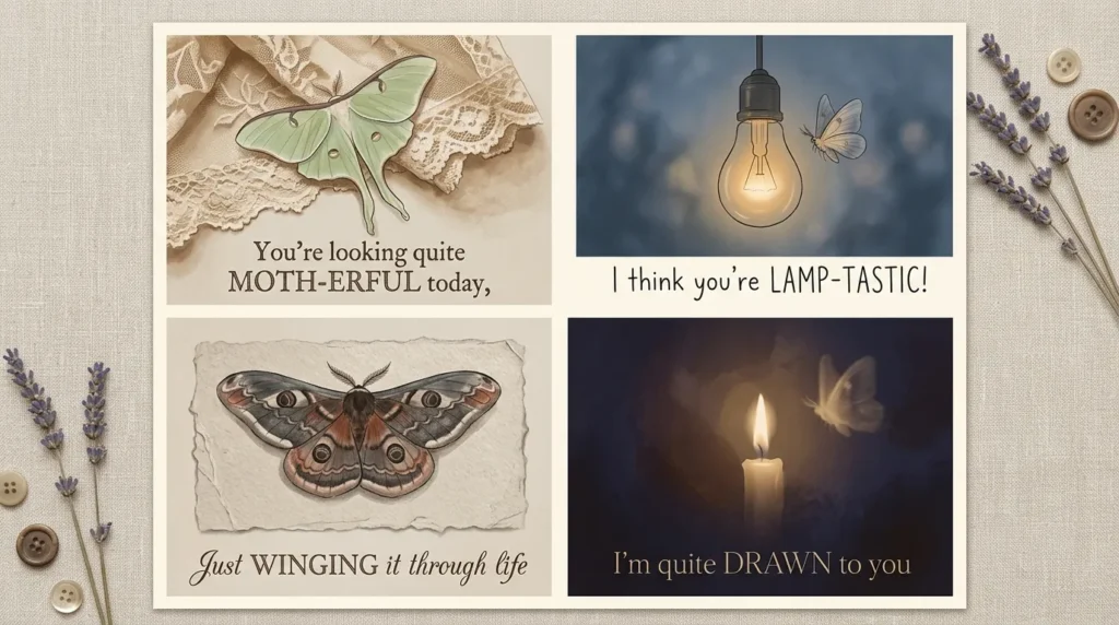 Aesthetic Moth Puns