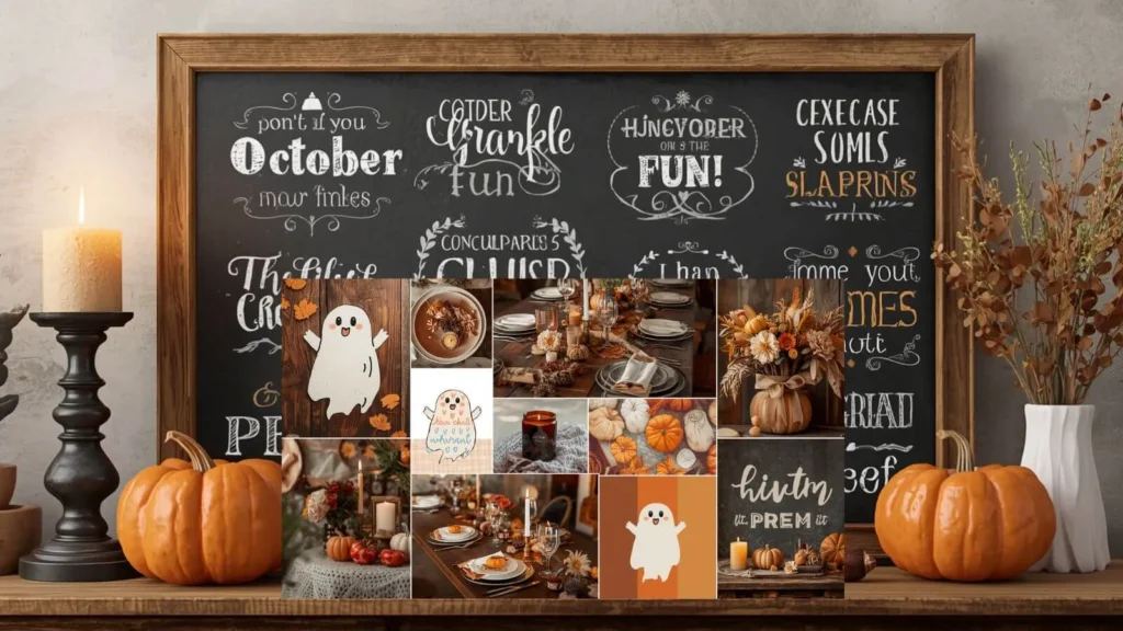 Aesthetic October Puns