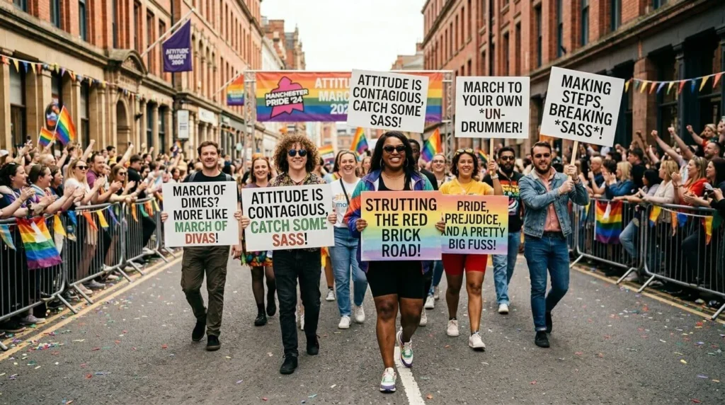 Attitude March Puns