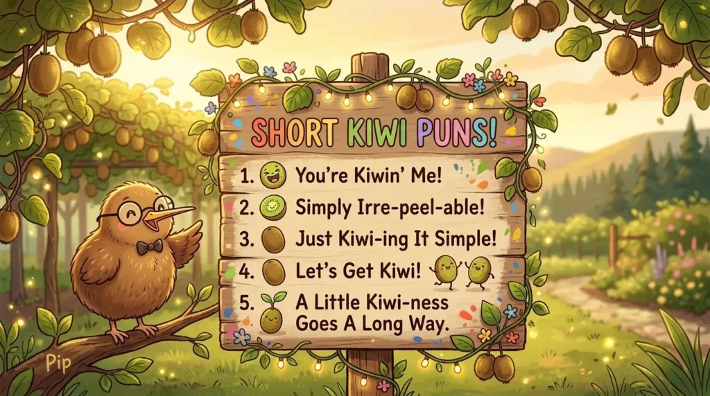 Short Kiwi Puns