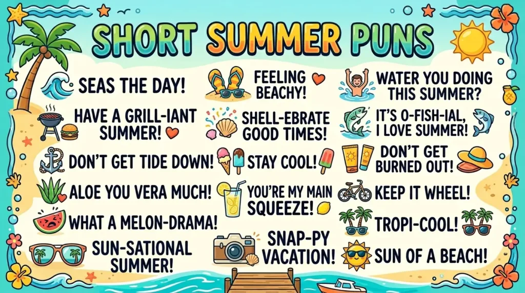 Short Summer Puns