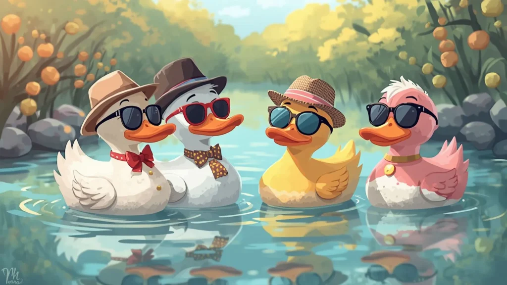 Aesthetic Duck Puns