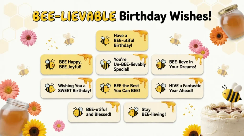 Bee Puns for Birthday Wishes
