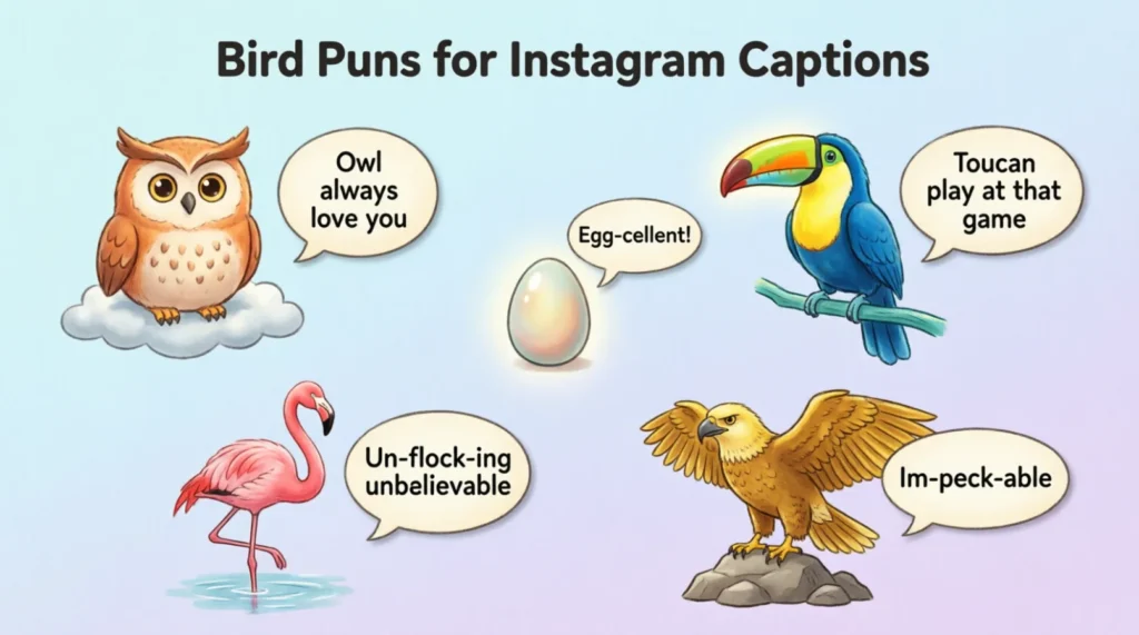 Bird Puns for Instagram Captions