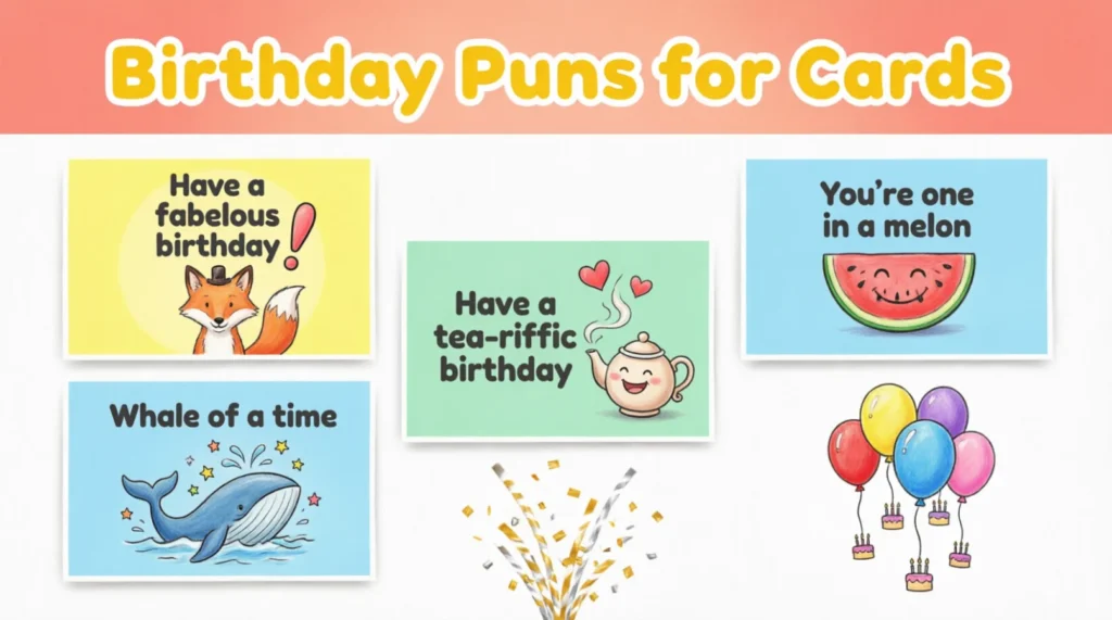 Birthday Puns for Cards