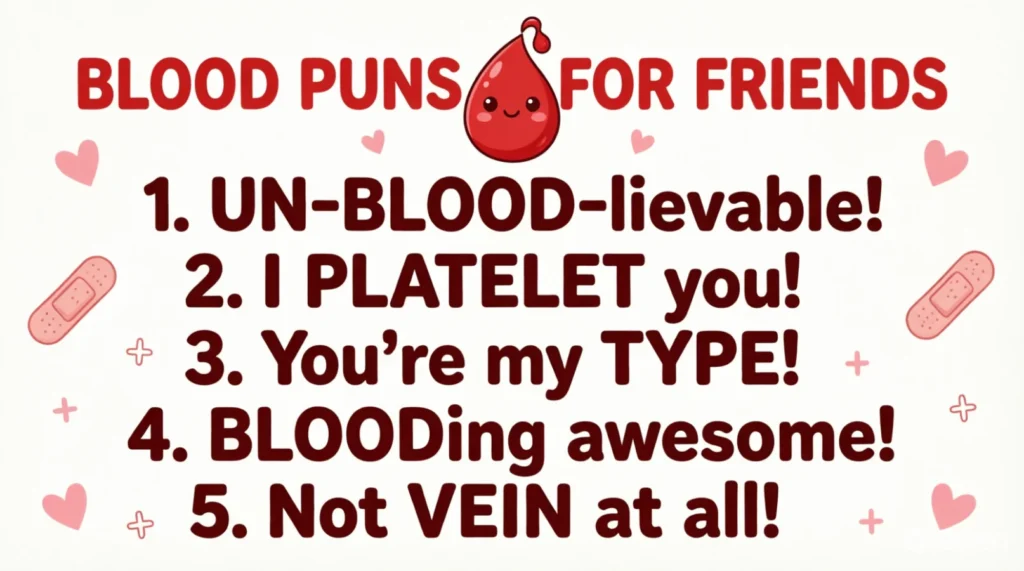 Blood Puns for Friends