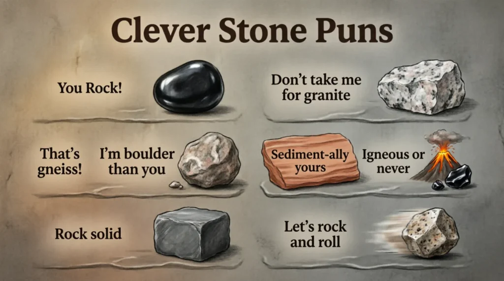 Clever Stone Puns