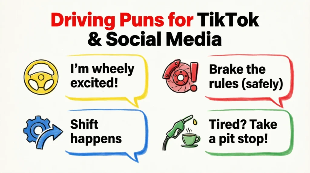Driving Puns for TikTok and Social Media