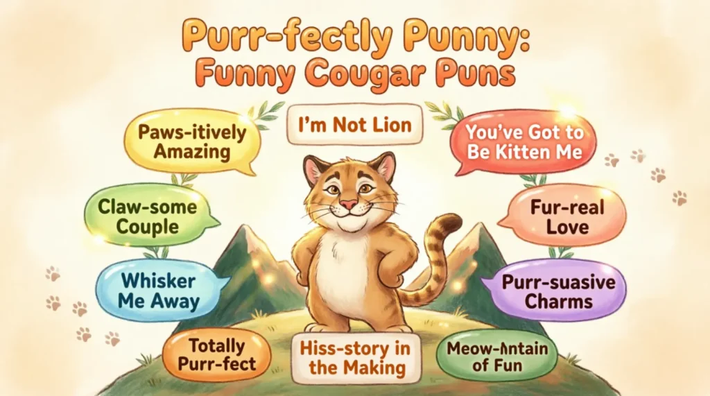 Funny Cougar Puns