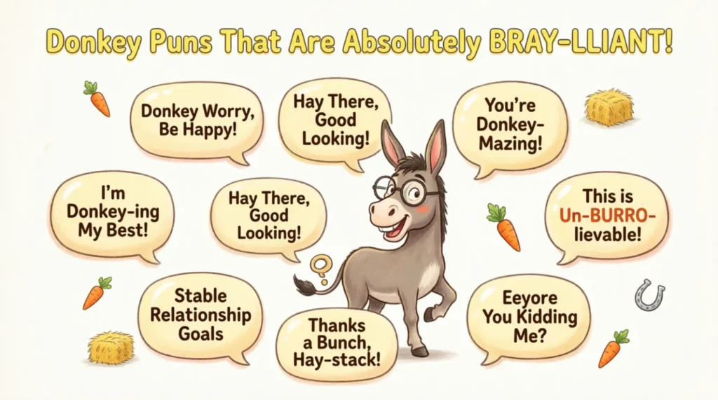 Funny Donkey Puns