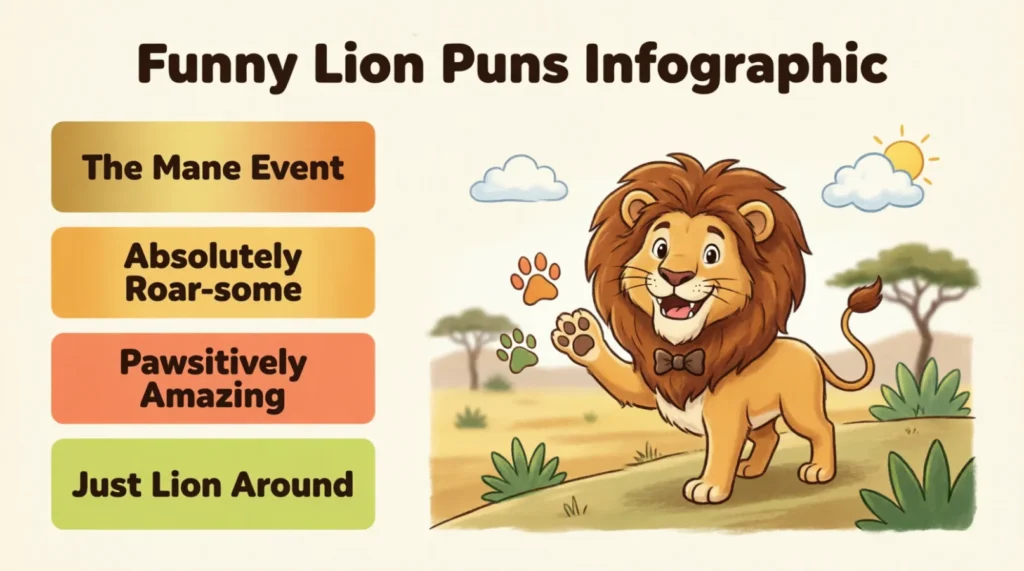 Funny Lion Puns