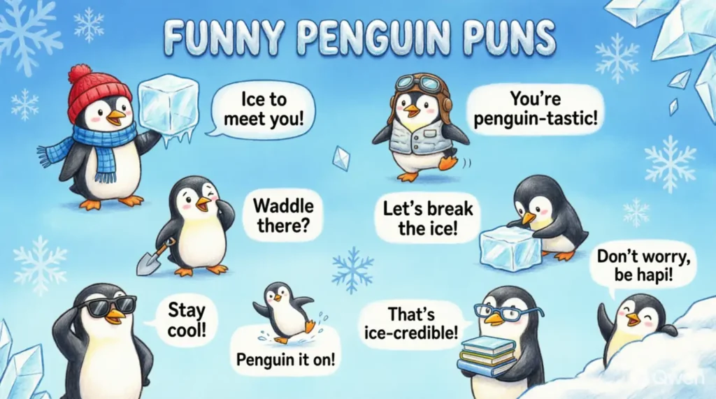 Funny Penguin Puns