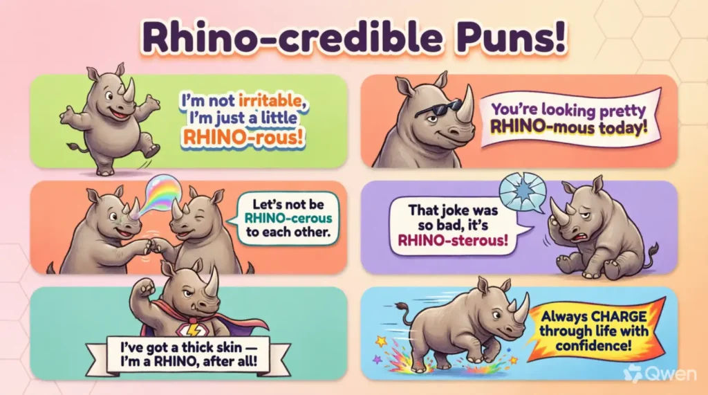 Funny Rhino Puns