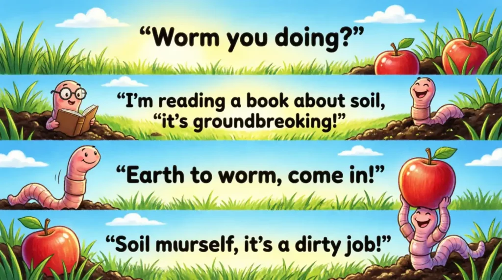 Funny Worm Puns